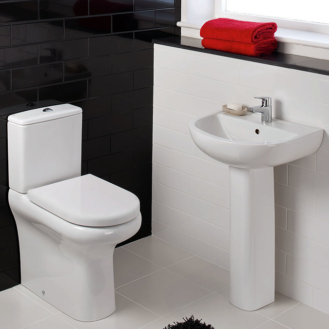 RAK Compact 55cm Basin & Pedestal Profile Large Image