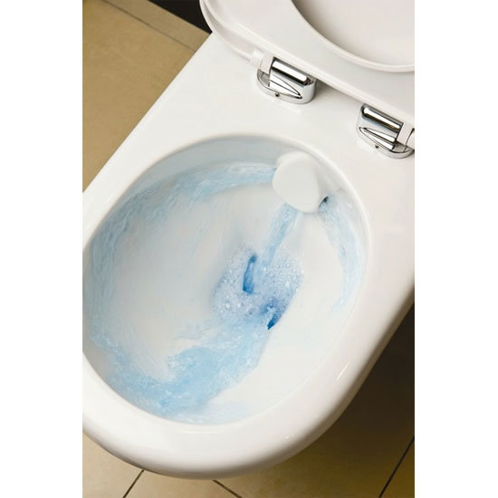 RAK - Compact Special Needs Extended Projection Rimless CC Toilet - Seat Selection Feature Large Ima