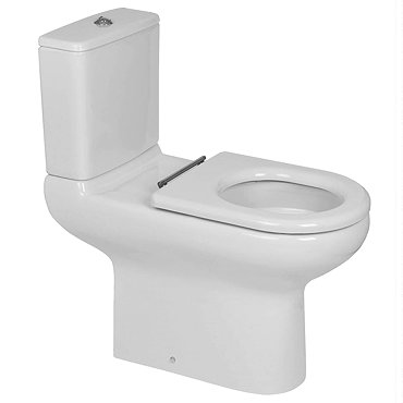 RAK - Compact Special Needs Extended Projection Rimless CC Toilet - Seat Selection Feature Large Ima