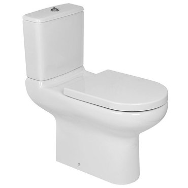 RAK - Compact Special Needs Extended Projection Rimless CC Toilet - Seat Selection Feature Large Ima