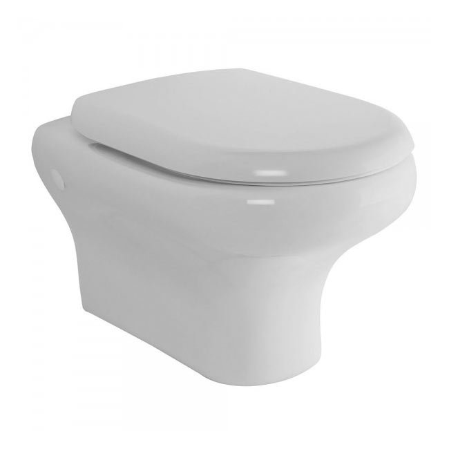 RAK Compact Wall Hung Pan + Quick Release Soft Close Urea Seat Large Image