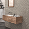 RAK Cumbria Oyster Cubic Decor Wall Tiles 300 x 600mm