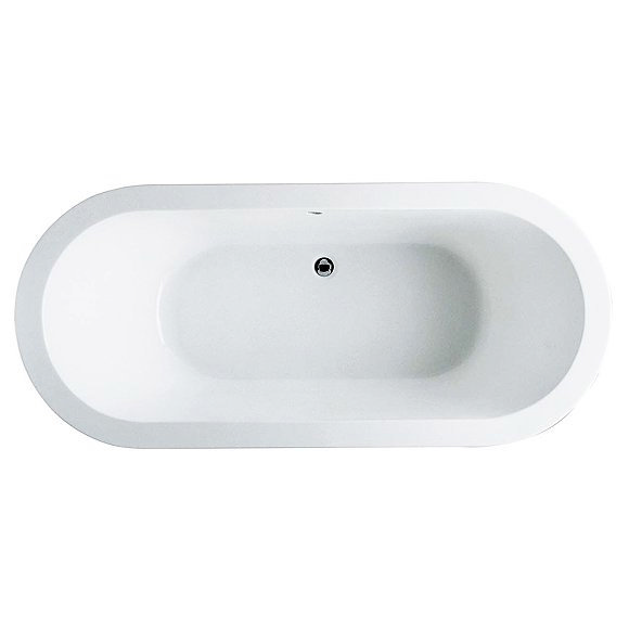 RAK DKM 1800 x 800 Double Ended Acrylic Bath - NDKMBATH Large Image