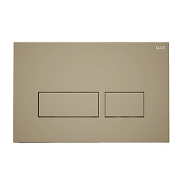 RAK Ecofix Matt Cappuccino Dual Flush Plate with Rectangular Buttons Large Image