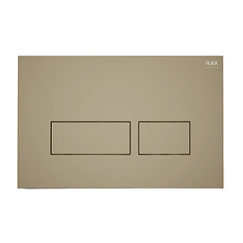 RAK Ecofix Matt Cappuccino Dual Flush Plate with Rectangular Buttons Large Image