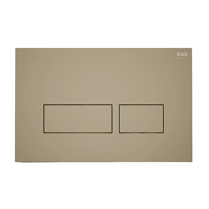 RAK Ecofix Matt Cappuccino Dual Flush Plate with Rectangular Buttons Large Image