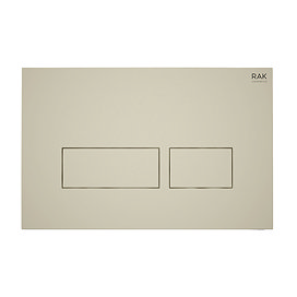 RAK Ecofix Matt Greige Dual Flush Plate with Rectangular Buttons Large Image