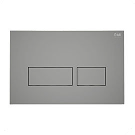 RAK Ecofix Matt Grey Dual Flush Plate with Rectangular Buttons Medium Image