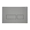 RAK Ecofix Matt Grey Dual Flush Plate with Rectangular Buttons Large Image