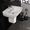 RAK - Elena wall mounted basin and half pedestal - 2 Size Options Profile Large Image