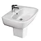 RAK - Elena wall mounted basin and half pedestal - 2 Size Options Large Image