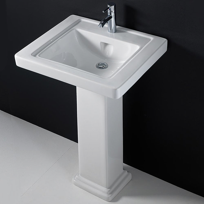RAK Empire 60cm Basin & Pedestal Feature Large Image