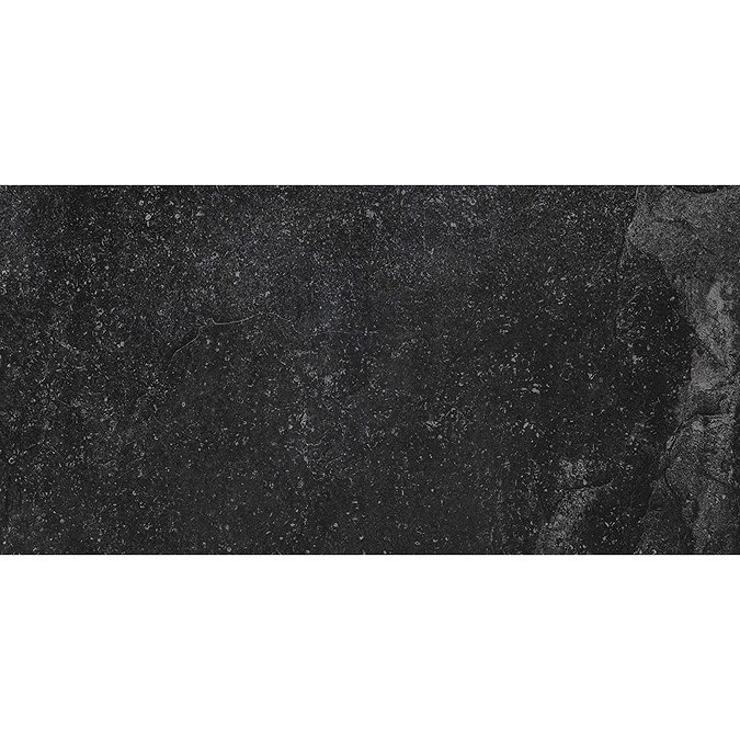 RAK Fashion Stone Black Wall and Floor Tiles 300 x 600mm Large Image