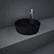 RAK Feeling 420mm 0TH Slim Round Counter Top Wash Basin - Matt Black - FEECT4200504A Large Image