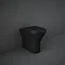 RAK Feeling Rimless Back To Wall Toilet with Soft Close Seat -  Matt Black Large Image