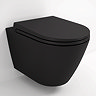 RAK Feeling Rimless Wall Hung Toilet with Soft Close Seat - Matt Black