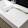 RAK - Gourmet Dream Sink 1 - 1.5 Bowl - Right Hand Drainer w/ Wastes - White Feature Large Image