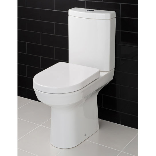 RAK - Highline 4 Piece Bathroom Suite - close coupled WC & basin with pedestal Standard Large Image
