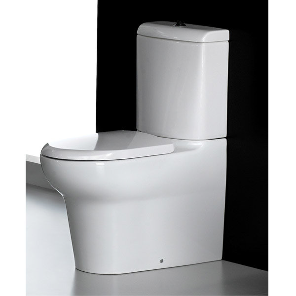 RAK - Infinity 4 Piece Set - Close Coupled WC & 60cm Basin with Full Pedestal Profile Large Image