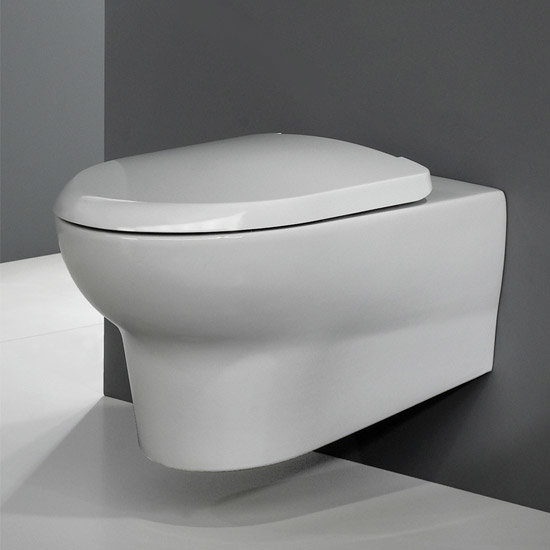 RAK - Infinity Wall Hung 4 Piece Set - Toilet & 50cm Basin with Half Pedestal Feature Large Image