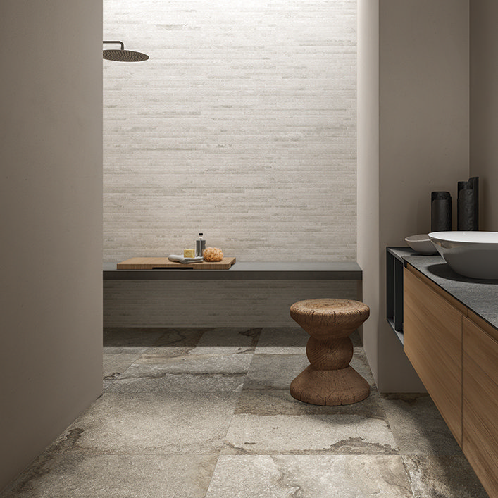 RAK Lapideus Stone Dark Grey Tiles 600 x 600mm