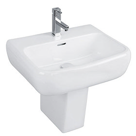 RAK Metropolitan 42cm Basin + Half Pedestal Large Image