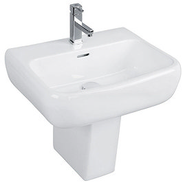 RAK Metropolitan 52cm Basin + Half Pedestal Large Image