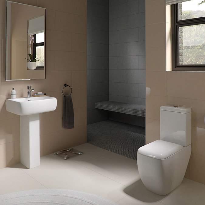 RAK Metropolitan Close Coupled Modern Toilet + Soft Close Seat  Feature Large Image