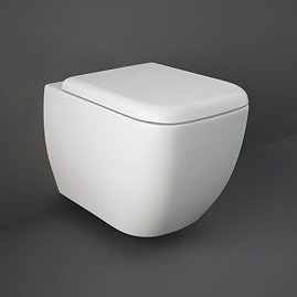 RAK Metropolitan Wall Hung Rimless Pan + Soft Close Seat Large Image