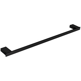 RAK Moon Black Single Towel Rail Large Image