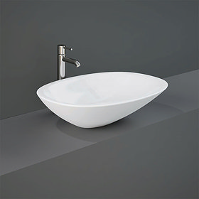 RAK Morning 540 x 380mm 0TH Oval Counter Top Basin - MORCT5400AWHA Large Image