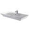 RAK - Opulence 100cm His counter top basin with porcelain waste - White Large Image