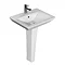 RAK Opulence 4-Piece Set -Toilet & 58cm His Basin - 1TH - White Feature Large Image