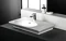 RAK - Opulence 80cm Her Offset counter top basin with porcelain waste - White Large Image