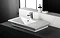 RAK - Opulence 80cm His Offset counter top basin with porcelain waste - White Large Image