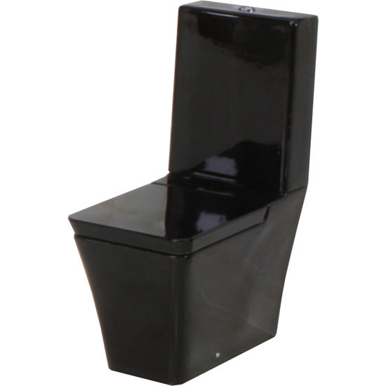 RAK Black Opulence Close Coupled Toilet with Soft Close Seat Large Image