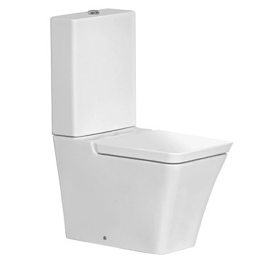 RAK White Opulence Close Coupled Toilet with Soft Close Seat Profile Large Image