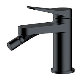 RAK Petit Round Bidet Mixer Tap Matt Black - RAKPER3006B Large Image