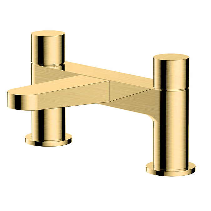 RAK-Petit Round Deck Bath Filler Brushed Gold - RAKPER3004G Large Image