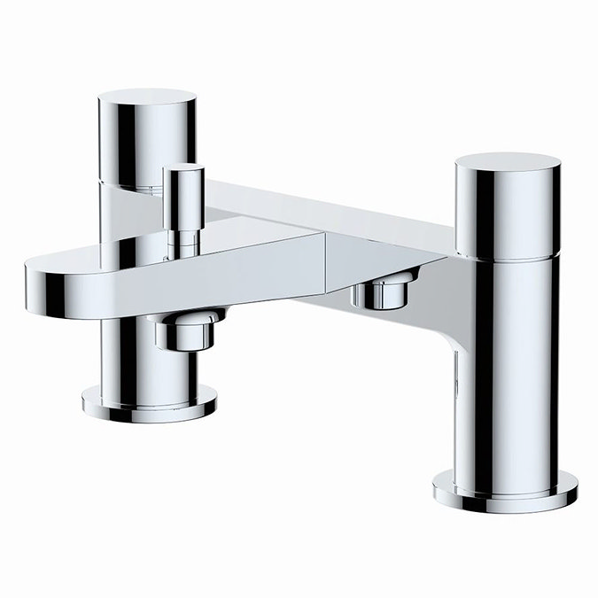 RAK-Petit Round Deck Bath Shower Mixer in Chrome - RAKPER3005C Large Image