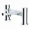 RAK-Petit Round Deck Bath Shower Mixer in Chrome - RAKPER3005C Large Image