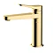 RAK Petit Round Standard Basin Mixer - Brushed Gold Large Image