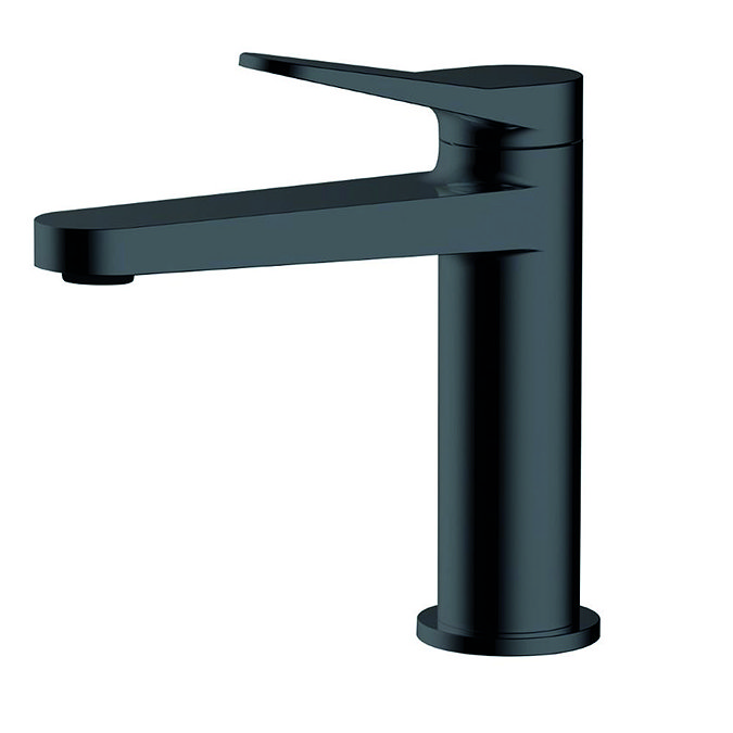 RAK Petit Round Standard Basin Mixer Matt Black - RAKPER3001B Large Image