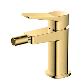 RAK Petit Square Bidet Mixer Tap Brushed Gold - RAKPES3006G Large Image