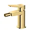 RAK Petit Square Bidet Mixer Tap Brushed Gold - RAKPES3006G Large Image