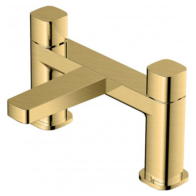 RAK - Petit square Deck Bath Filler Brushed Gold - RAKPES3004B Large Image