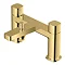 RAK - Petit Square Deck Bath Shower Mixer- Brushed Gold - RAKPES3005G Large Image