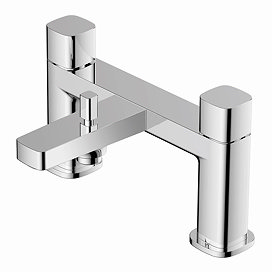 RAK - Petit Square Deck Bath Shower Mixer Chrome - RAKPES3005C Large Image