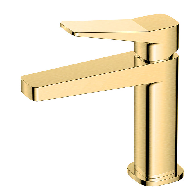 RAK - Petit Square Standard Basin Mixer Brushed Gold - RAKPES3001G Large Image