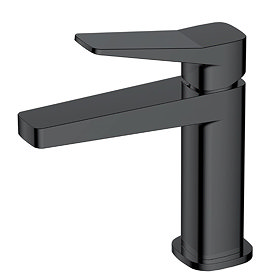 RAK - Petit Square Standard Basin Mixer Matt Black - RAKPES3001B  Large Image